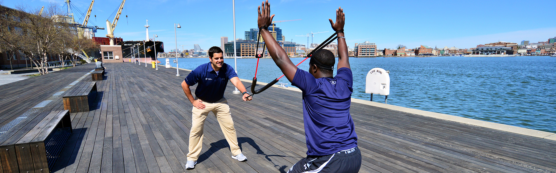 ACL rehabilition performed outside in Baltimore, Maryland