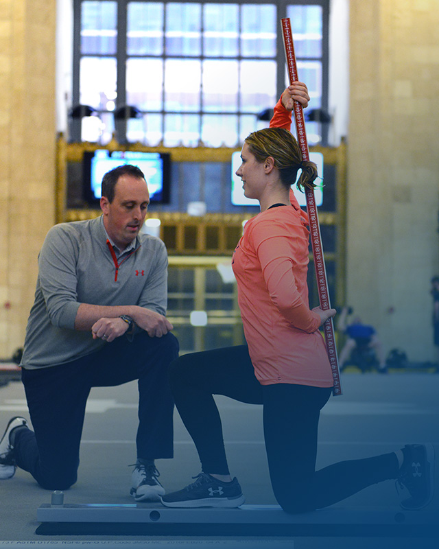 Movement assesment performed by physical therapist