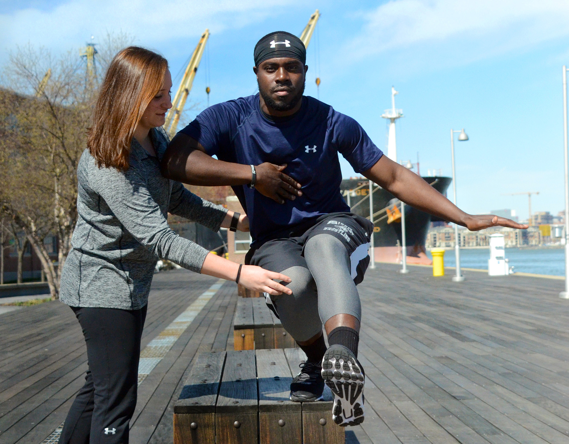 ACL injury patient performing rehabilitation exercise