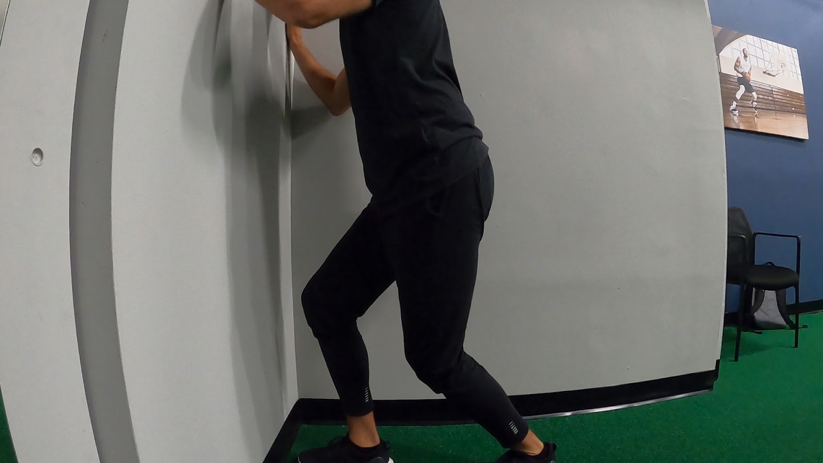 Soleus calf stretch