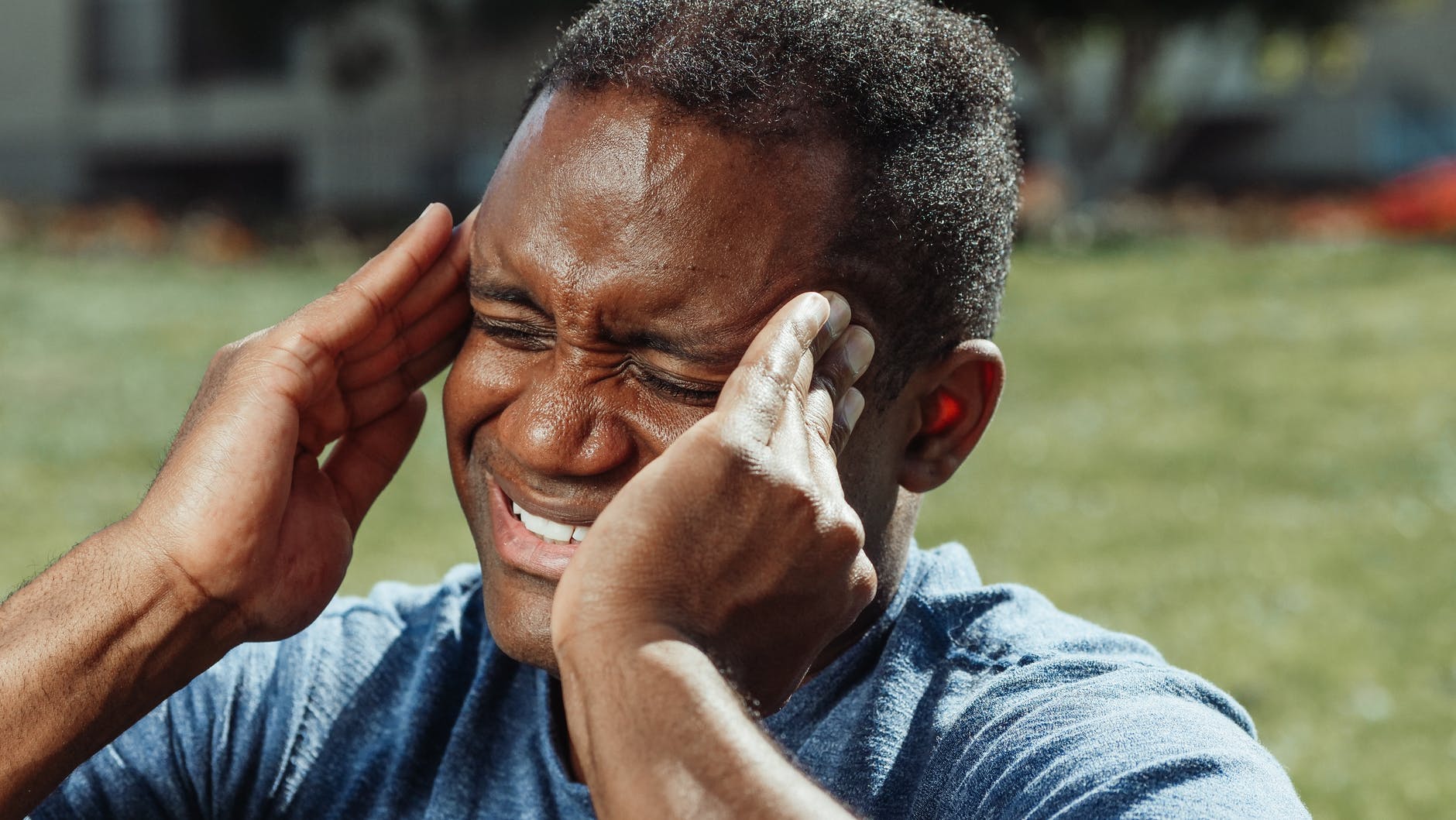 Athlete with a concussion