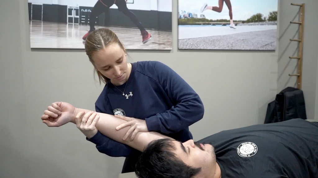 PT Helping in a stretch
